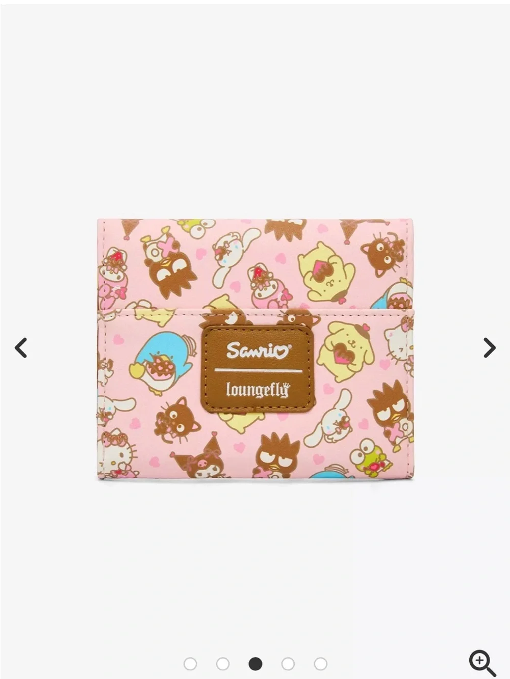 Loungefly Pink Hello Kitty Characters Mini Flap Wallet